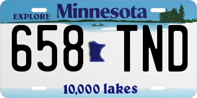 MN license plate 658TND
