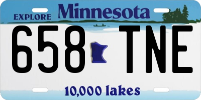 MN license plate 658TNE