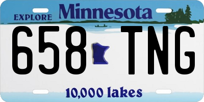 MN license plate 658TNG