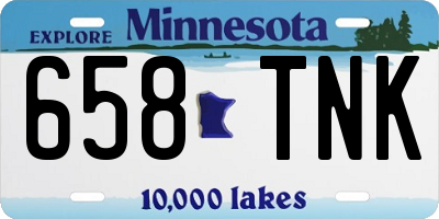 MN license plate 658TNK