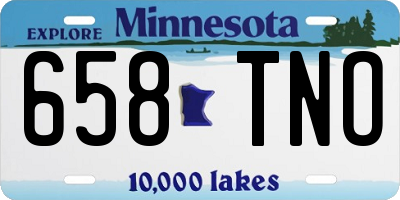 MN license plate 658TNO