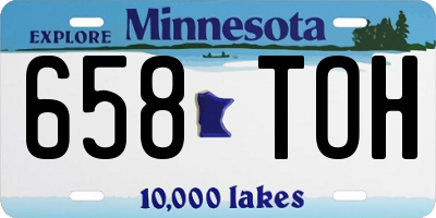 MN license plate 658TOH