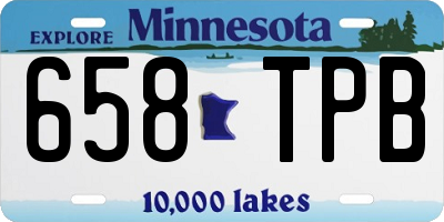MN license plate 658TPB