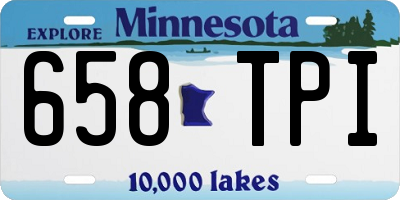 MN license plate 658TPI