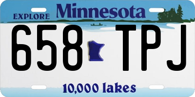 MN license plate 658TPJ