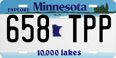 MN license plate 658TPP