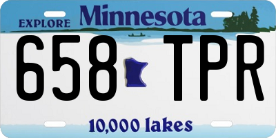 MN license plate 658TPR