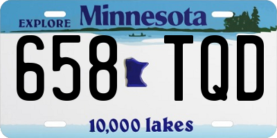 MN license plate 658TQD