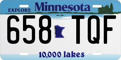 MN license plate 658TQF