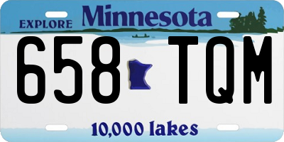 MN license plate 658TQM