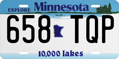 MN license plate 658TQP
