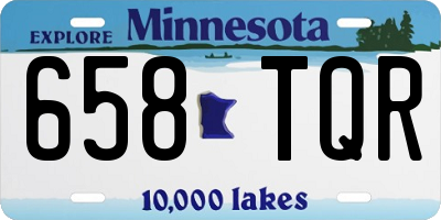 MN license plate 658TQR