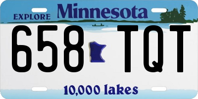 MN license plate 658TQT