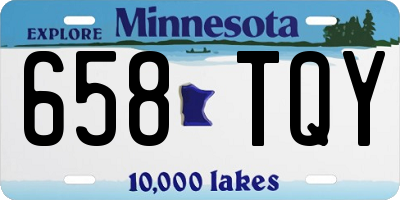 MN license plate 658TQY