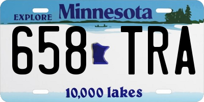 MN license plate 658TRA