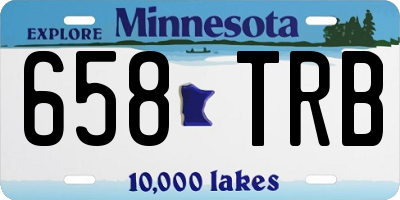 MN license plate 658TRB