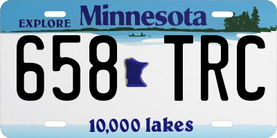 MN license plate 658TRC