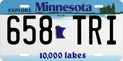 MN license plate 658TRI