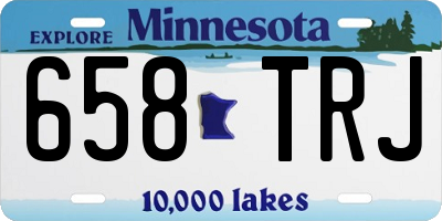 MN license plate 658TRJ