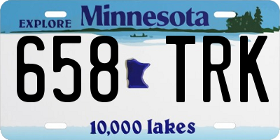 MN license plate 658TRK