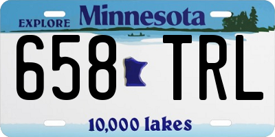 MN license plate 658TRL