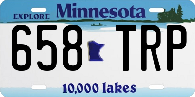 MN license plate 658TRP