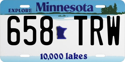 MN license plate 658TRW