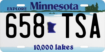 MN license plate 658TSA