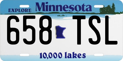 MN license plate 658TSL