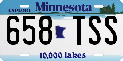 MN license plate 658TSS