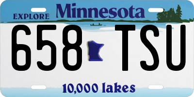MN license plate 658TSU