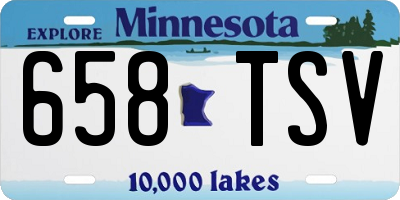 MN license plate 658TSV