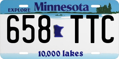 MN license plate 658TTC
