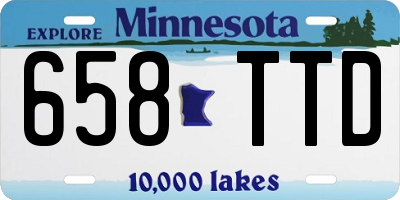 MN license plate 658TTD