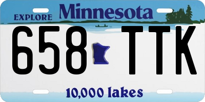 MN license plate 658TTK