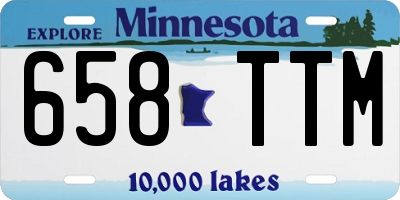 MN license plate 658TTM