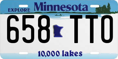 MN license plate 658TTO