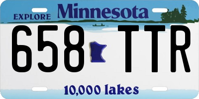 MN license plate 658TTR