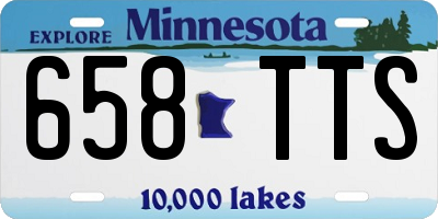MN license plate 658TTS