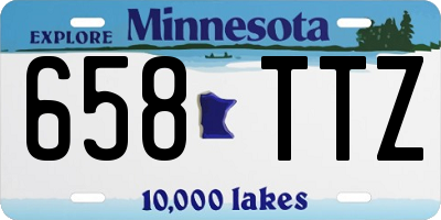 MN license plate 658TTZ