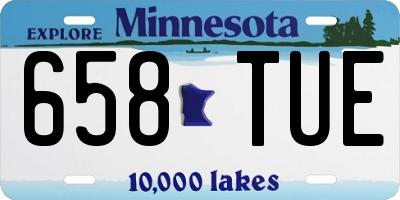 MN license plate 658TUE