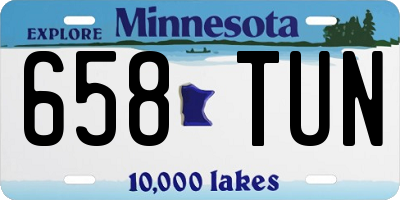 MN license plate 658TUN