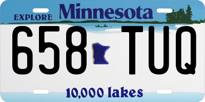 MN license plate 658TUQ