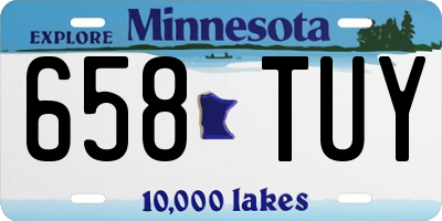 MN license plate 658TUY