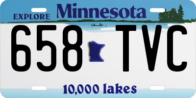 MN license plate 658TVC