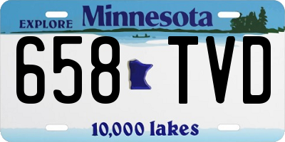 MN license plate 658TVD