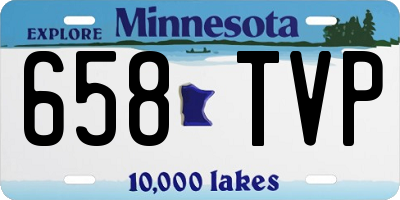 MN license plate 658TVP