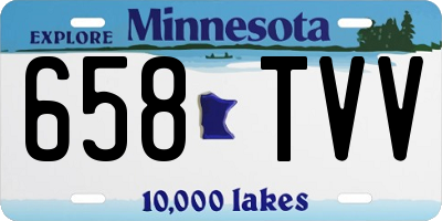 MN license plate 658TVV