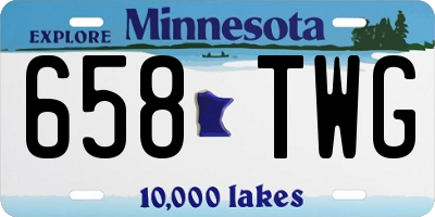 MN license plate 658TWG