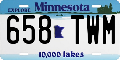 MN license plate 658TWM